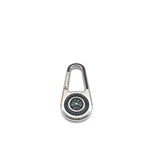 Fendi Silver Metal Compass Charm Keychain