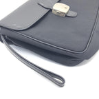 Dunhill Black Leather Clutch Bag