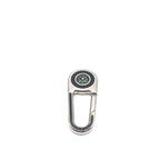 Fendi Silver Metal Compass Charm Keychain
