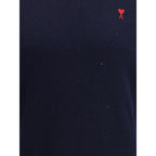 Ami Paris Blue Merino Wool Sweatshirt
