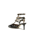 Valentino Garavani Black Calf Leather Bos Taurus High Heel Pumps