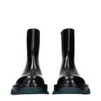 Jil Sander Black Leather Ankle Boots