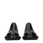 Jil Sander Black Leather Slip-On Loafers