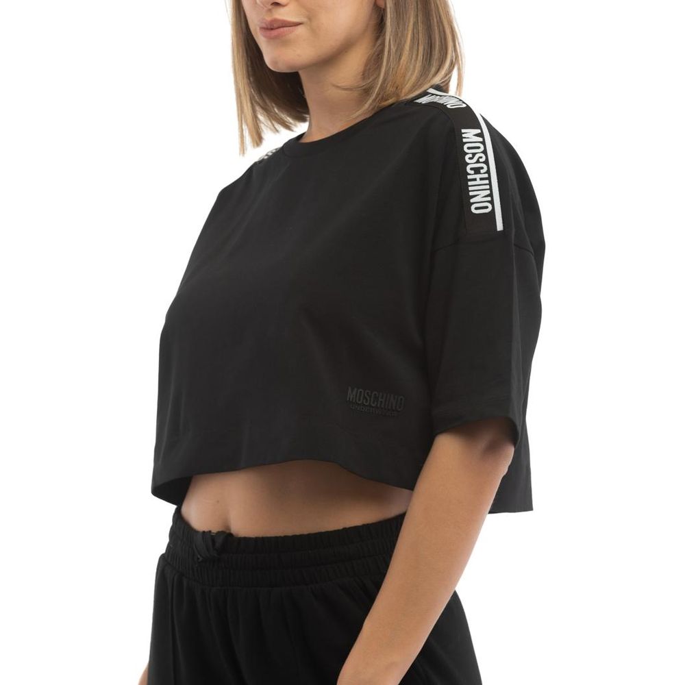 Moschino Black Cotton T-Shirt