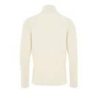 Gran Sasso White Wool Turtleneck
