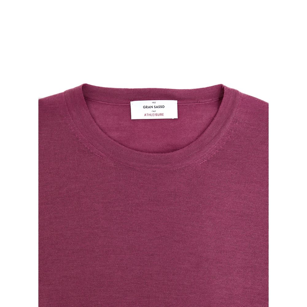 Gran Sasso Purple Wool Sweatshirt