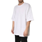 Dolce & Gabbana White Cotton Crewneck Short Sleeve T-Shirt