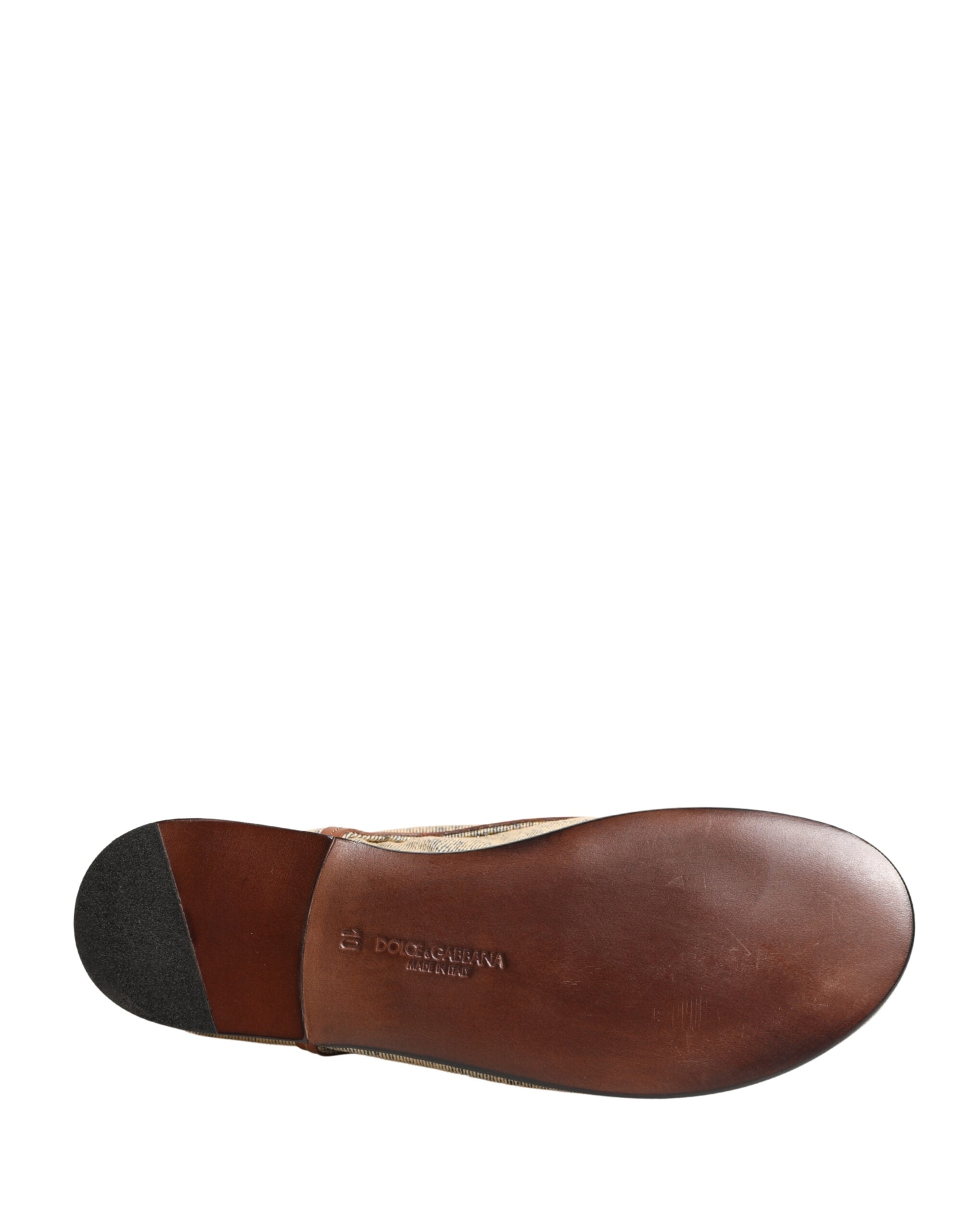 Dolce & Gabbana Denim Navajo Lace-Up Leather Dress Derby Shoes