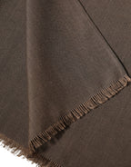 Dolce & Gabbana Brown Polyester Neck Warmer Shawl 185cm x 165cm  Men Scarf