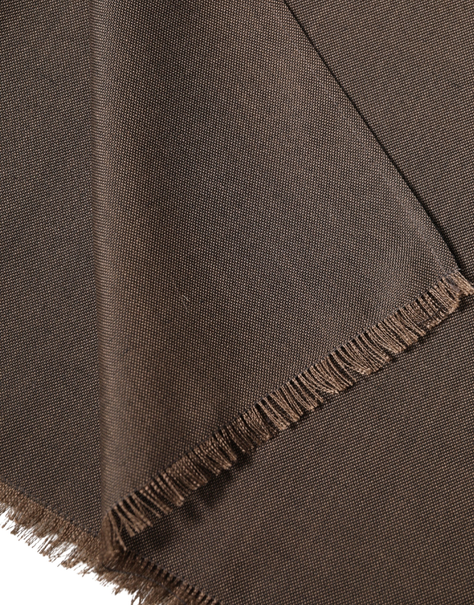 Dolce & Gabbana Brown Polyester Neck Warmer Shawl 185cm x 165cm  Men Scarf