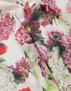 Dolce & Gabbana Multicolor Floral Square Stole 134.5cm x 134.5cm Scarf