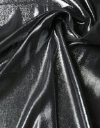 Dolce & Gabbana Black Silk Lurex Foulard Wrap Shawl 119cm x 117.5cm  Scarf