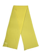 Dolce & Gabbana Yellow Silk Neck Wrap Shawl Stole 200cm x 64cm Scarf