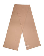 Dolce & Gabbana Beige Silk Neck Wrap Shawl Women Stole 200cm x 64cm Scarf