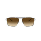 Versace Gray Metal Sunglasses