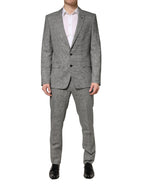 Dolce & Gabbana Gray MARTINI Single Breasted Formal 2PC Suit