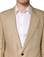 Dolce & Gabbana Beige TAORMINA Single Breasted Formal 2 Piece Suit