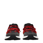 Versace Gray Leather Chunky Sneakers