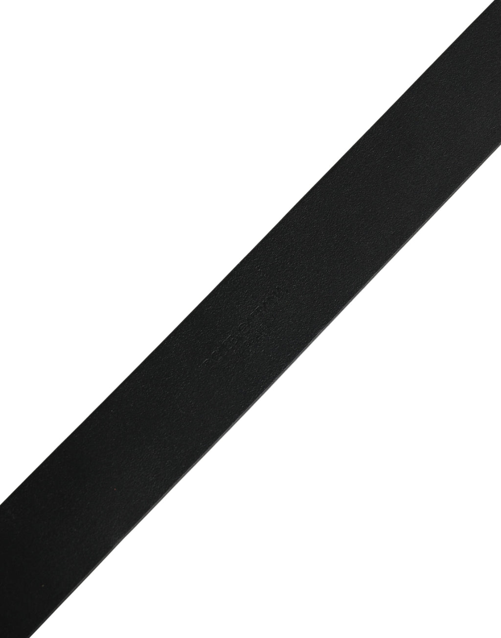 Dolce & Gabbana Black Calf Leather Gold Metal Buckle Belt