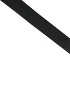Dolce & Gabbana Black Calf Leather Gold Metal Buckle Belt
