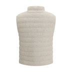 Brunello Cucinelli Beige Goose Down Sleveless Jacket