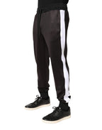 Dolce & Gabbana Brown Polyester Skinny Jogger Trouser Pants