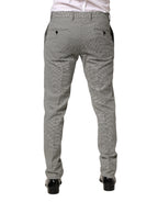 Dolce & Gabbana Gray Cotton Skinny Dress Formal Trouser Pants