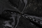 Dolce & Gabbana Black Silk Lace Trim Lingerie Top Underwear