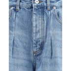 Jacquemus Blue Cotton Jeans Denim