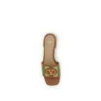 Valentino Garavani Multicolor Viscose Flat Sandals