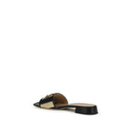 Valentino Garavani Multicolor Viscose Flat Sandals