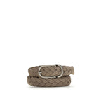 Brunello Cucinelli Gray Calf Leather Bos Taurus Regular Belt