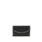 Valentino Garavani Black Calf Leather Bos Taurus Wallet