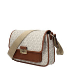Michael Kors Beige Fabric Crossbody Bag
