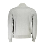 North Sails Grigio Organic Cotton Men Cardigan