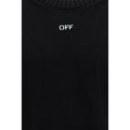 Off-White Black Cotton Sweatshirt