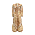 Zimmermann Multicolor Linen Long Dress