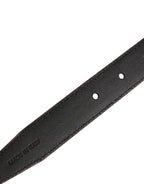 Dolce & Gabbana Men Pink Classic Leather Metal Buckle Belt
