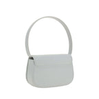 Diesel White Calf Leather Bos Taurus Shoulder Bag