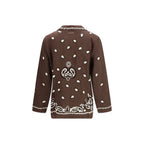 P.A.R.O.S.H. Brown Linen Pattern Shirt
