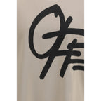 Off-White Beige Cotton Sportswear