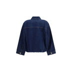 7FOR Blue Cotton Denim Jacket