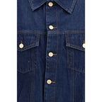 7FOR Blue Cotton Denim Jacket