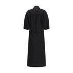 Lemaire Black Silk Casual Dress
