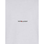 Saint Laurent White Cotton T-Shirt