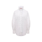 Valentino White Cotton Blouse