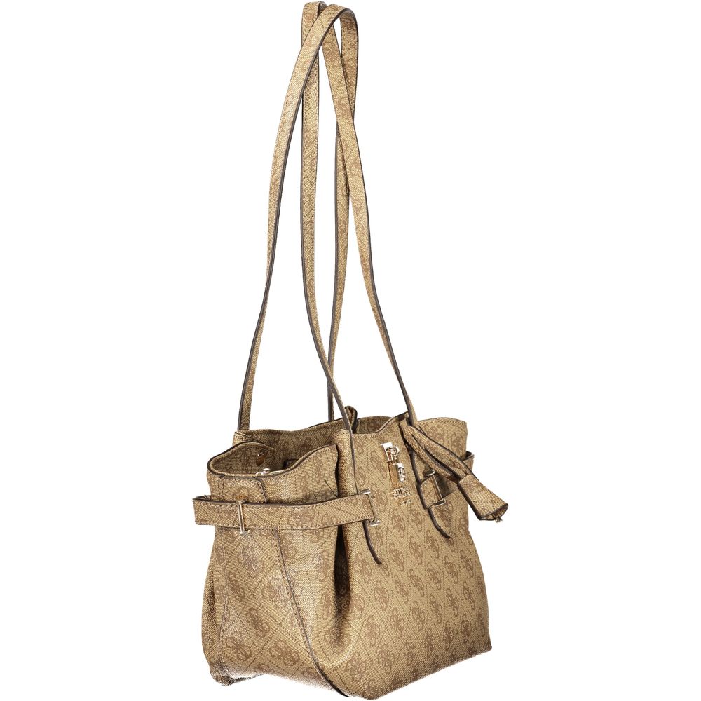 Guess Jeans Beige Polyurethane Women Handbag