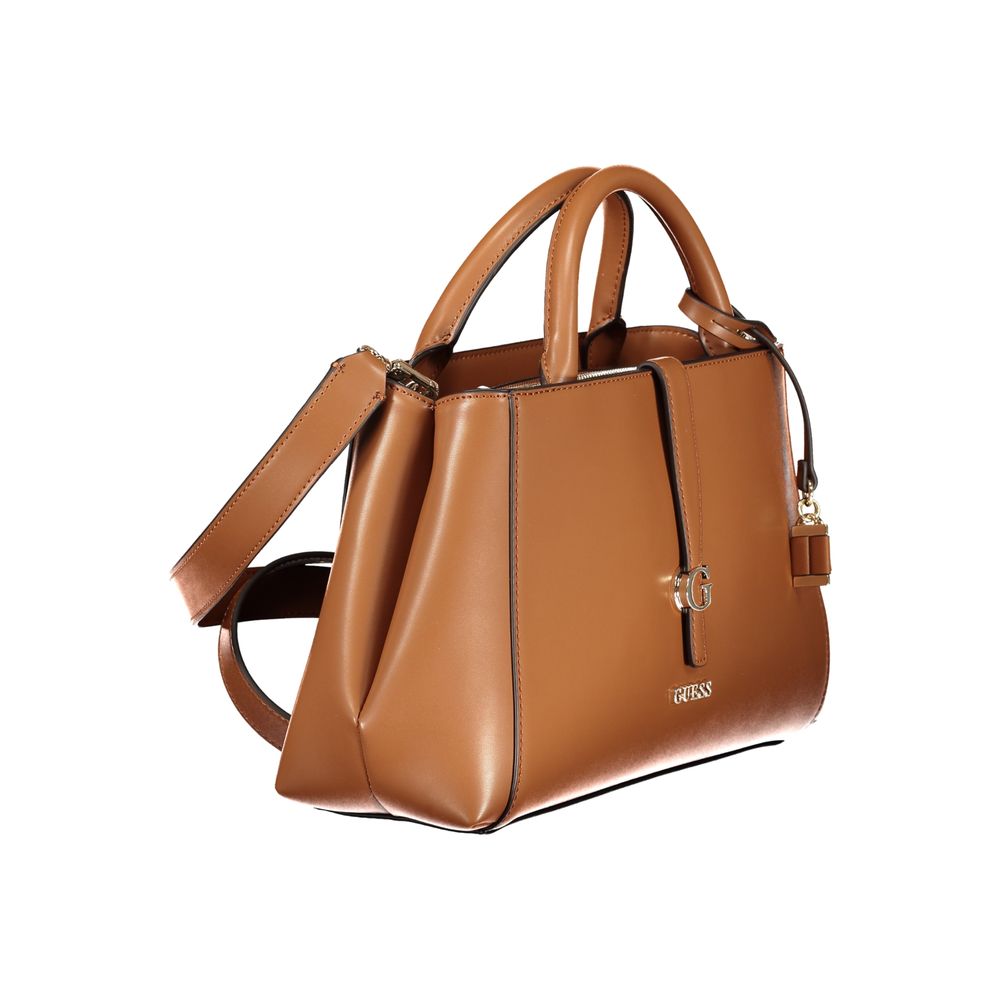 Guess Jeans Marrone Poliuretano Women Handbag