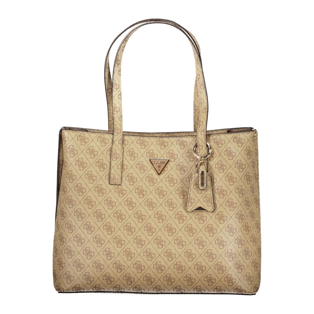 Guess Jeans Beige Polyurethane Women Handbag