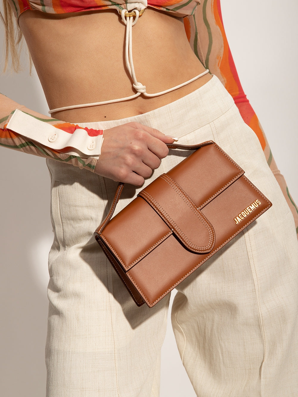 Jacquemus Light brown Leather Le Grand Bambino Handbag